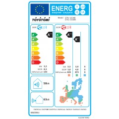 Toyotomi Gosai GTN/GTG-12CMB Κλιματιστικό Inverter 12000 BTU A+++/A++ με Ιονιστή και WiFi Shadow Black
